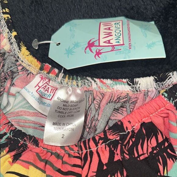 Kids Tropical Print Dress - Multicolor - Picture 2 of 5